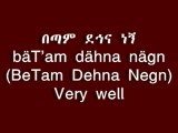 Learn Amharic Basic Vocabulary, Words & Phrases-Be Ethiopian