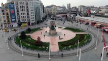 Taksim Meydanı ve İstiklal Caddesi boş kaldı