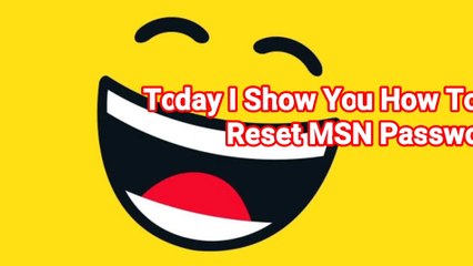 MSN Password Recovery || Reset Phone Number