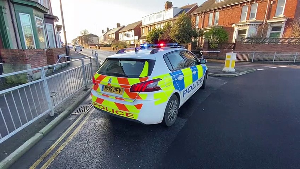 Hartlepool road cordoned off by police video Dailymotion