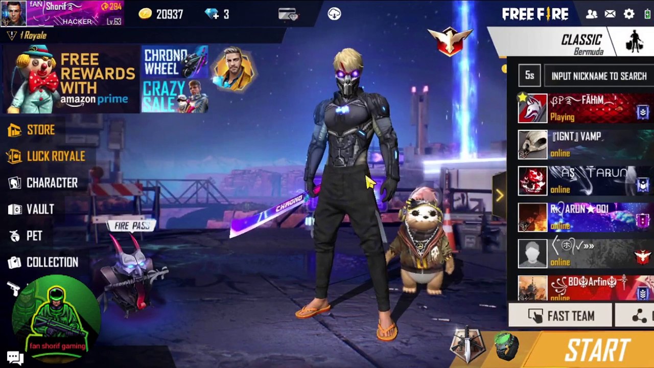 FF CHRONO | নিয়ে নিলাম | TOP UP EVENT CHRONO | NEW CHARACTER CHRONO | RONALDO | Fan Shorif Gaming