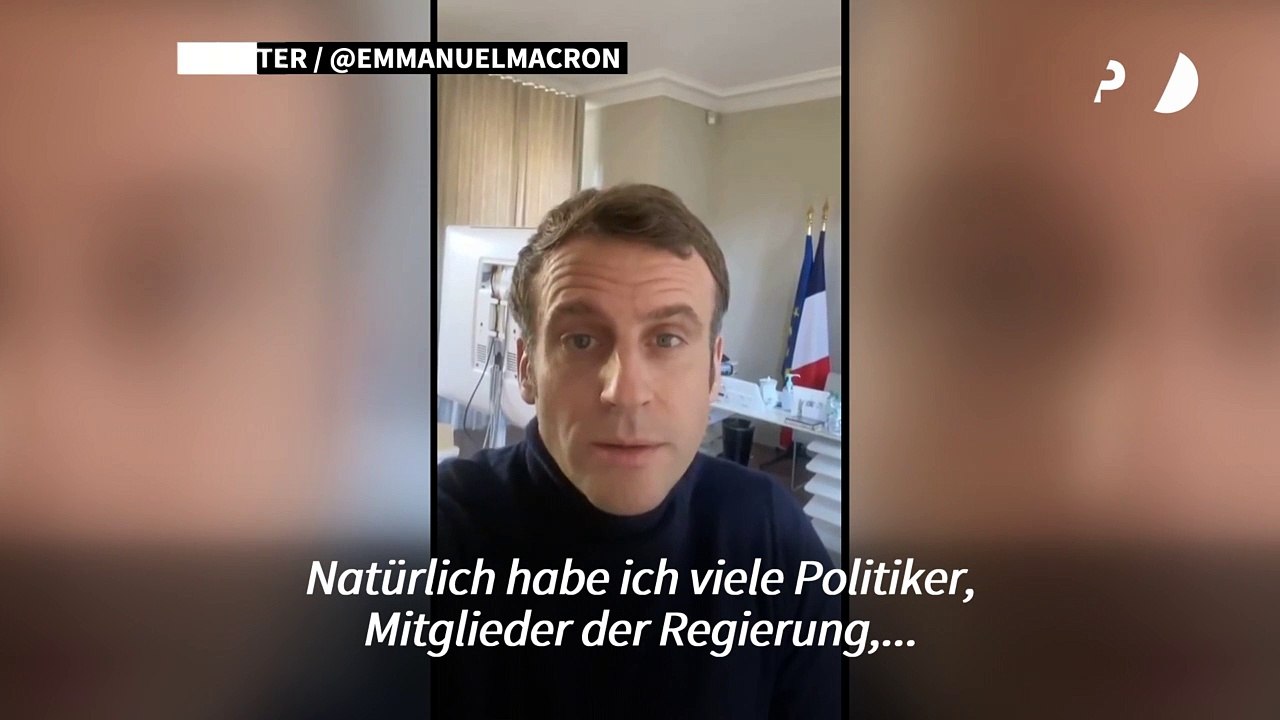 Macron meldet sich per Twitter aus Corona-Quarantäne