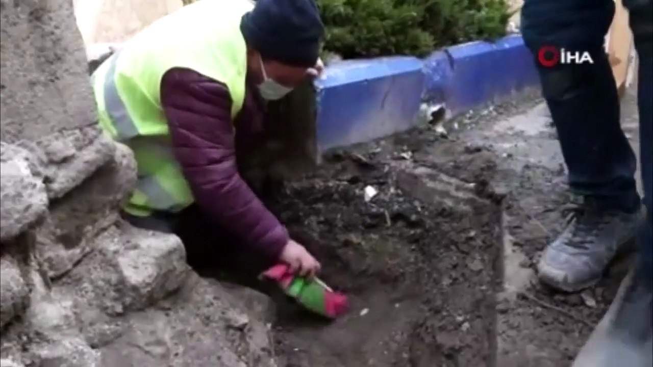 Hapishane Çeşmesi'nin restorasyonunda mahkumların kesici alet zulası bulundu