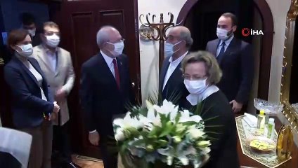 CHP Genel Başkanı Kemal Kılıçdaroğlu, Seval Türkeş'i ziyaret etti