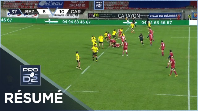 PRO D2 - Résumé AS Béziers Hérault-US Carcassonne: 28-17 - J14 - Saison 2020/2021