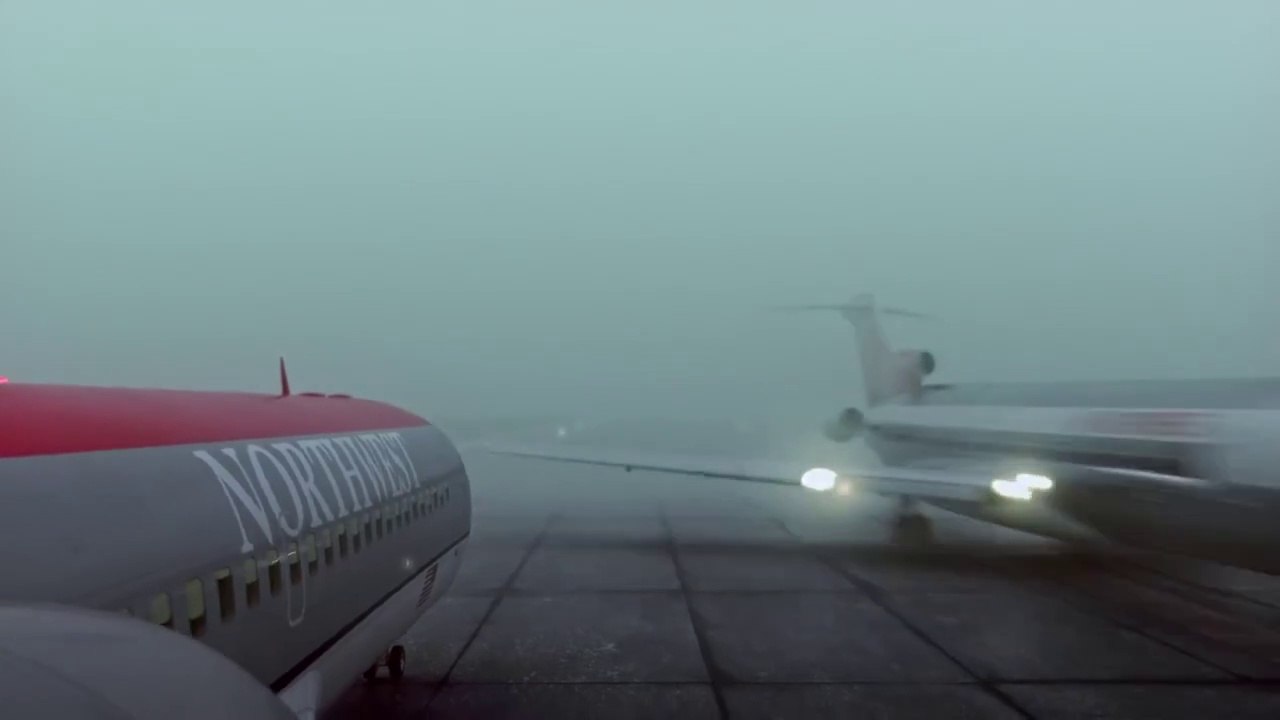 Two Planes Collide on a Foggy Detroit Runway Air Disasters