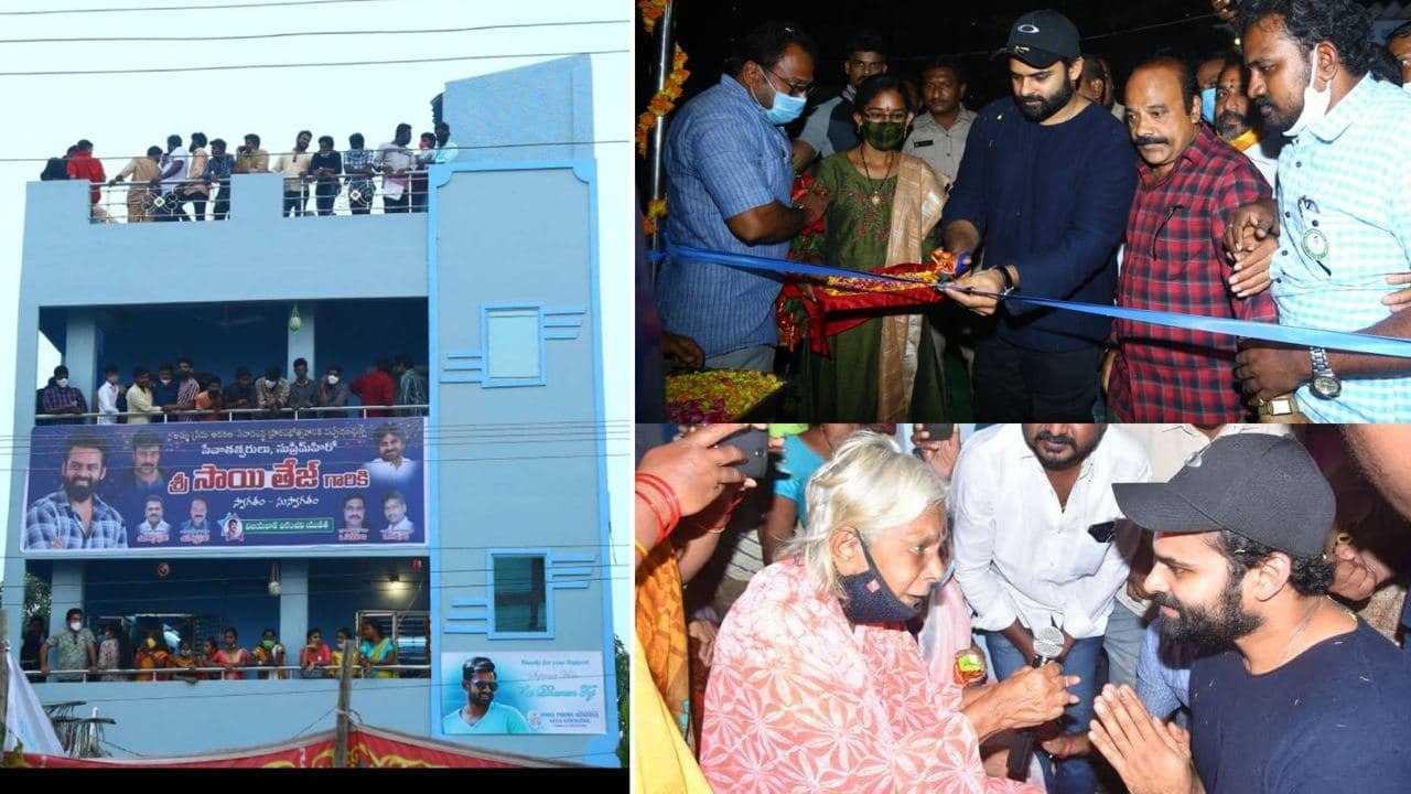 Sai Dharam Tej Visits Old Age Home In Vijayawada | Solo Brathuke So Better