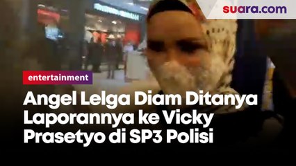 Angel Lelga Diam Ditanya Laporannya ke Vicky Prasetyo di SP3 Polisi