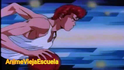 Slam Dunk - Hanamichi hace una clavada y falla esp lat