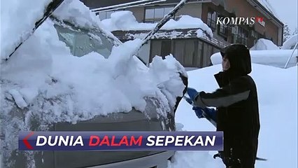 Salju Tebal Tutup Jalanan dan Kendaraan di Jepang, Listrik Juga Padam di Beberapa Wilayah