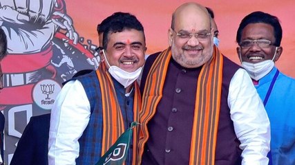 Suvendhu Adhikari joins BJP in presence of Amit Shah, TMC calls him 'traitor'