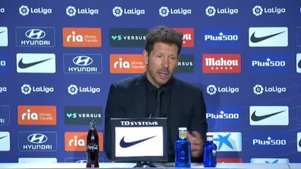 Simeone sobre sus jugadores: "Son como los hijos, cada uno tiene un carácter distinto y hay que manejarse con ello"