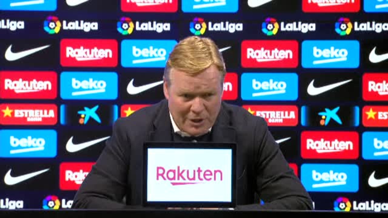Koeman sobre si el Barça se ha despedido de La Liga: "Todavía no, es una temporada muy complicada"