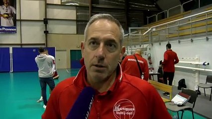 Christophe Charroux après la difficile victoire de Martigues Volley contre France Avenir 2024