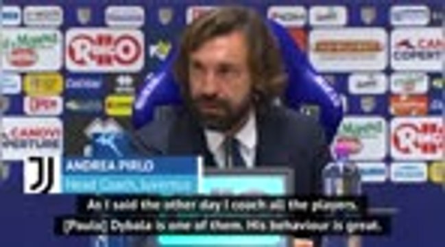 Pirlo confirms Dybala's importance to Juventus despite transfer rumours