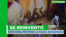 Papa Noel barranquillero recurre a videollamadas para mantener viva la magia de la navidad