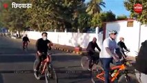 VIDEO: ‘फिटनेस का डोज, आधे घंटे रोज’ के नारे के साथ साइकल रैली