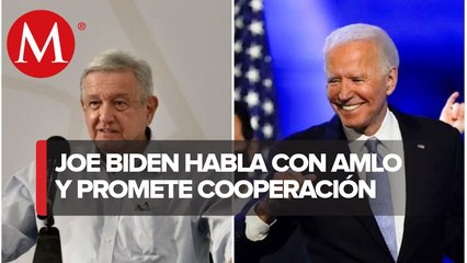 Biden se compromete con AMLO a construir sólida relación con México