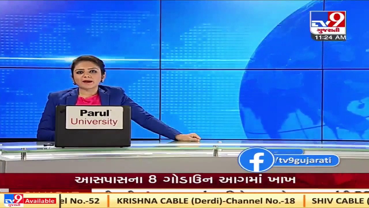 Junagadh_ Lion family seen roaming on streets of Chokli village