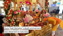 Watch: PM Modi visits Gurudwara Rakab Ganj, pays tributes to Guru Tegh Bahadur