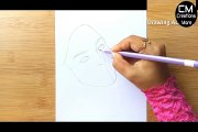 A girl with beautiful hair Pencil Sketch -- How to draw a Girl with Glass