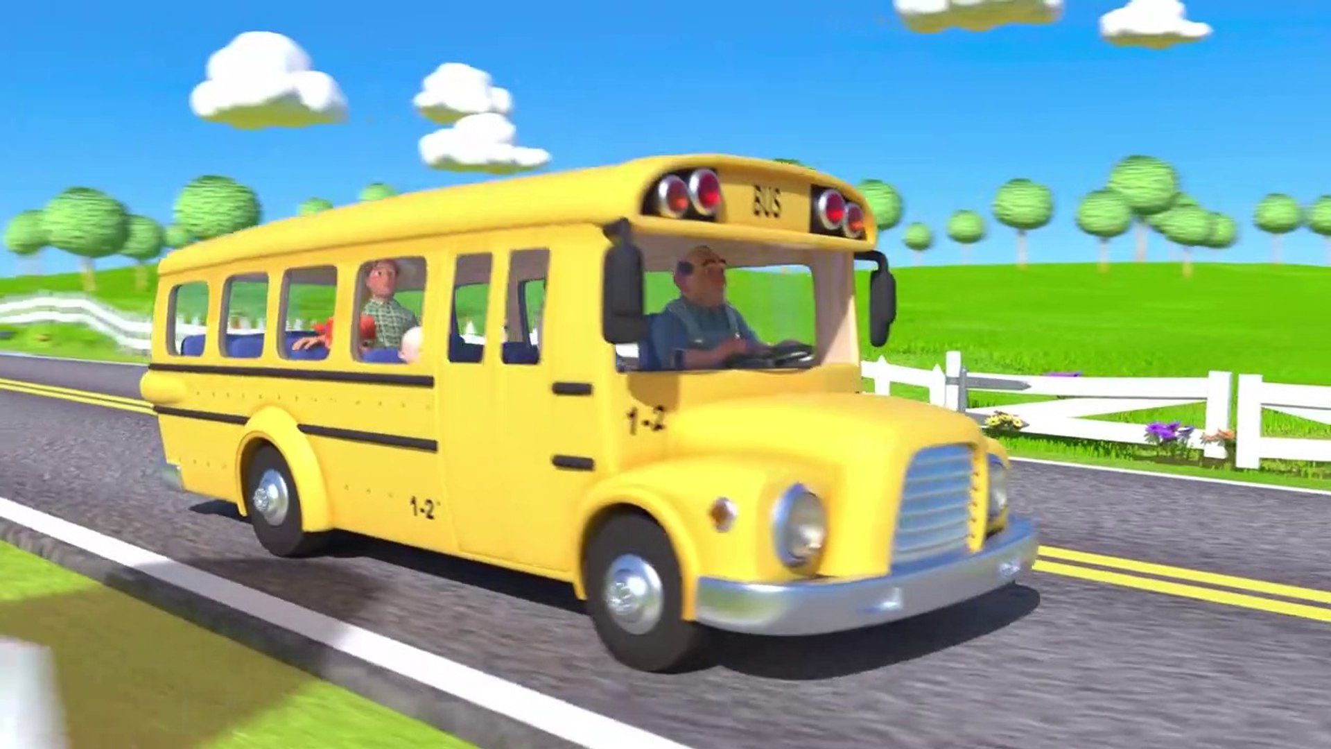 Автобус для детей 4 лет. Wheels on the Bus Cocomelon Nursery Rhymes Kids Songs. Детская песенка про автобус.