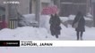 شاهد: عاصفة ثلجية تضرب اليابان وسماكة الثلج بلغت أكثر من مترين في بعض الأماكن