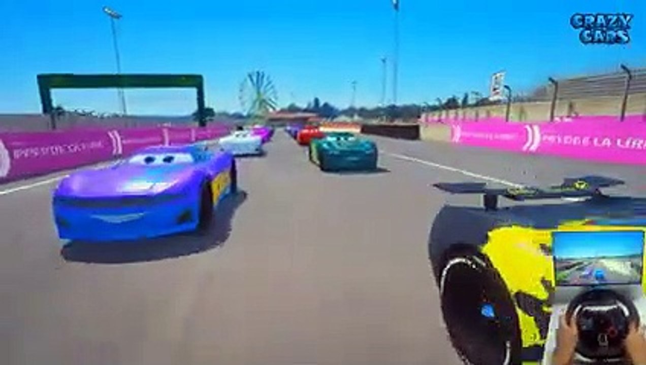 Race Le Mans Circuit The King VS Crazy Cars 3 Next Gen & Friends McQueen Cruz Ramirez Jackson Storm