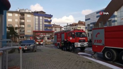 Spor salonunda yangın paniği