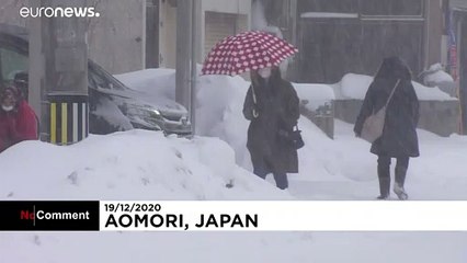 Importantes chutes de neige au Japon