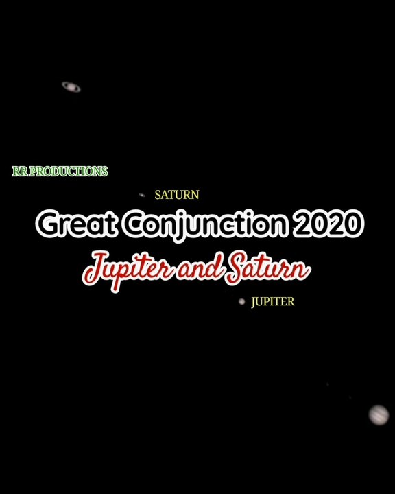 Great Conjunction 2020 | Jupiter and Saturn near alignment with Earth | Sky Map.