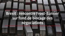 Brexit : rencontre Frost-Barnier sur fond de blocage des négociations