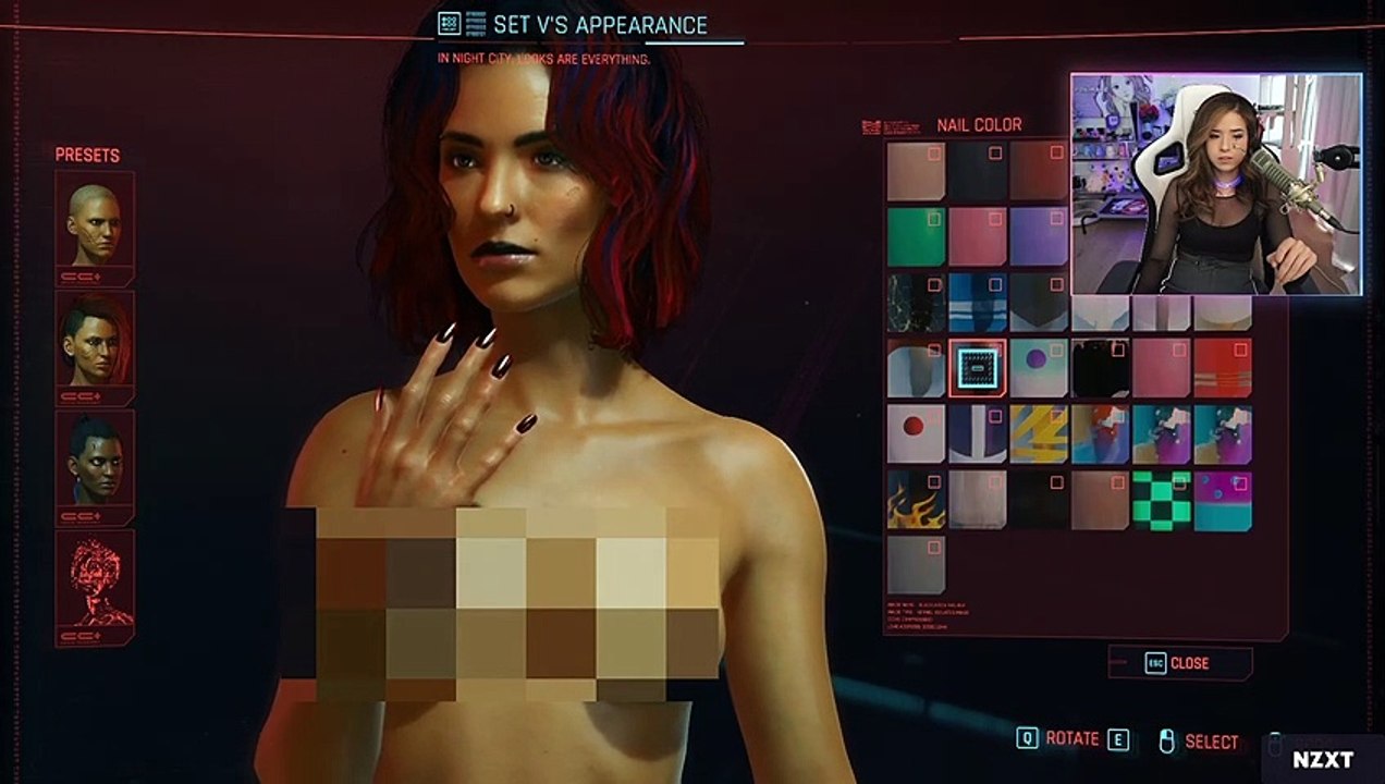 Pokimane Reacts To - Cyberpunk 2077 Character Making - video Dailymotion