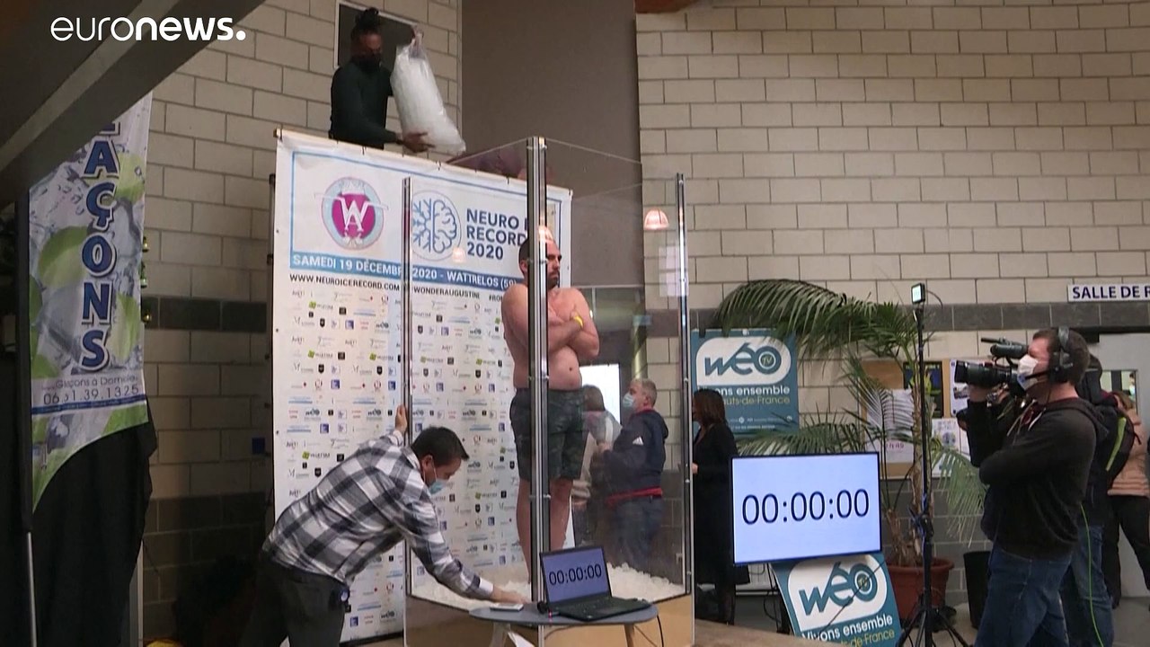 Nackt joggen als Vorbereitung: Franzose sitzt Eismann-Rekord aus