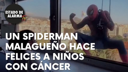 La HAZAÑA de un POLICÍA de MÁLAGA, DISFRAZADO de SPIDERMAN para hacer SONREIR a niños enfermos de CÁNCER