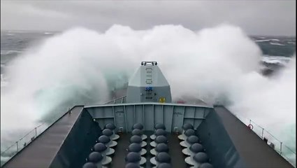 Rough "Sunday Funday" at sea for Royal Navy
