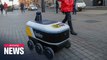 Rover robot ships takeaway meals, turns heads and prompts smiles in Moscow