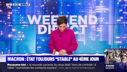 Macron: état toujours "stable" au quatrième jour - 20/12