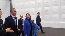 Échange amical entre Ségolène Royal et Barack Obama le 30 novembre 2015