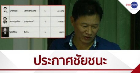 “พิชัย เลิศพงศ์อดิศร” ประกาศชัยชนะ เลือกตั้ง อบจ.เชียงใหม่