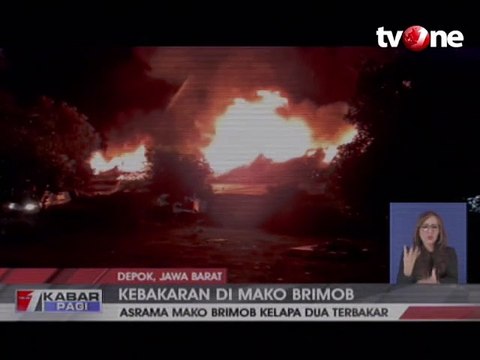 Arama Mako Brimob Kelapa Dua Kebakaran Hebat