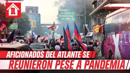 Seguidores del Atlante se reunieron afuera del hotel pese a restricciones