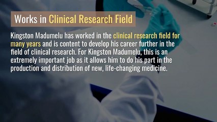 Kingston Madumelu An Experienced Clinical Researcher