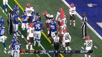 NFL : Sans forcer, Cleveland mate les Giants