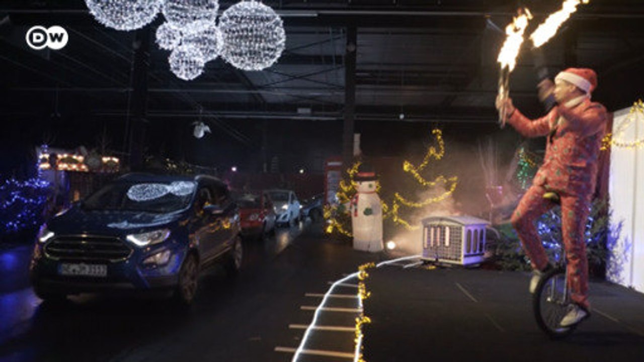 Drive-through Christmas market spreads holiday cheer