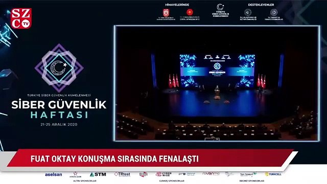 Cumhurbaşkanı Yardımcısı Fuat Oktay konuşurken fenalaştı