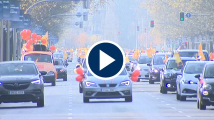 La concertada llena de coches las calles contra la 'Ley Celaá'