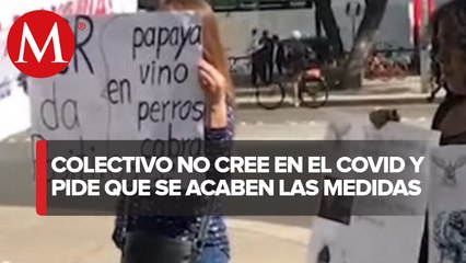Con marcha exigen fin de las medidas restrictivas por el covid-19