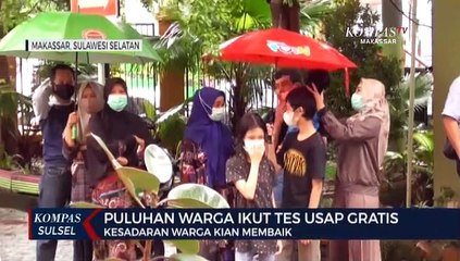 Kesadaran Tinggi Warga Ramai-Ramai Test Usap