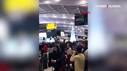 Mutasyondan kaçış kuyruğu! Yüzlerce yolcu havalimanına akın etti